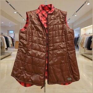 Helly Hansen Burgundy Plaid Vest- Reversible- XL